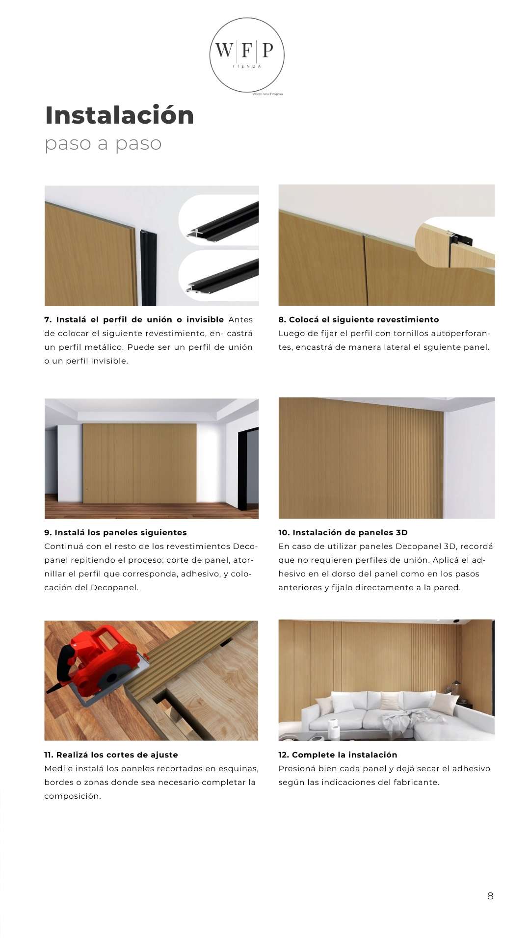 Guía Instalación Decopanel WFP